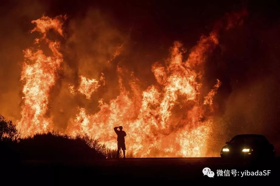 加州山火災民，火焰将一切化爲灰燼